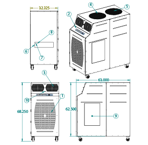 portable air cooler KIB-12023