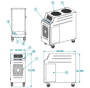 portable air cooler KIB-1411