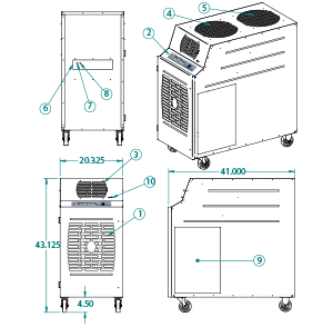 portable air cooler KIB-2411