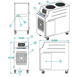 portable air cooler KIB-2421