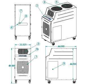 portable air cooler KIB-4221