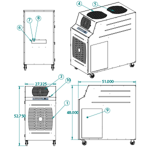 portable air cooler KIB-6021