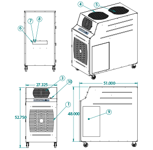 portable air cooler KIB-6023