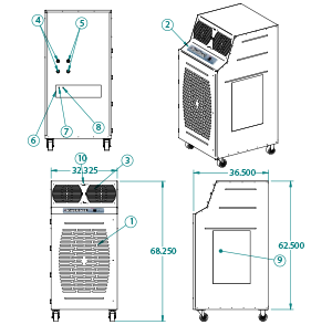  portable water cooled unite KWIB-12023
                                        