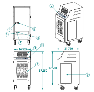 portable water cooled unit KWIB-1411