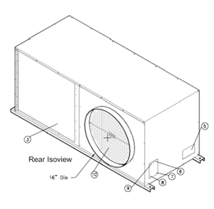 portable ceiling mounted cooler kca2421