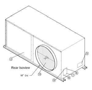 portable ceiling mounted cooler kca2421