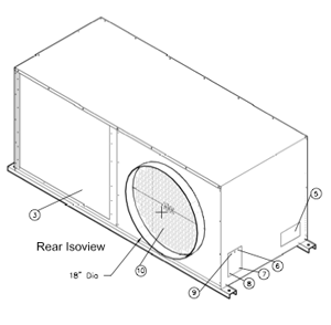 portable ceiling mounted cooler kca2421