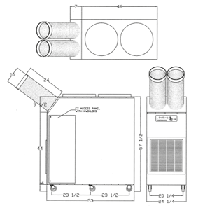 portable air cooler sac6043